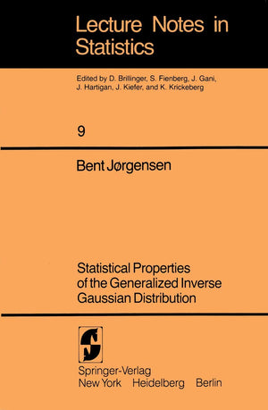 Statistical Properties of the Generalized Inverse Gaussian Distribution (Lecture Notes in Statistics 9),Used