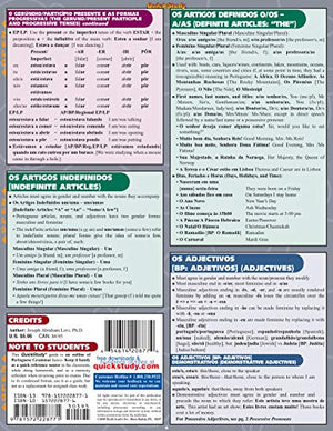 Portuguese Grammar (Quick Study Acdemic),New