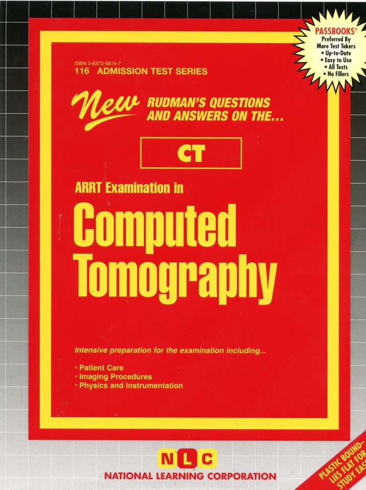 Arrt Examination In Computed Tomography (Ct) (Admission Test Series),Used