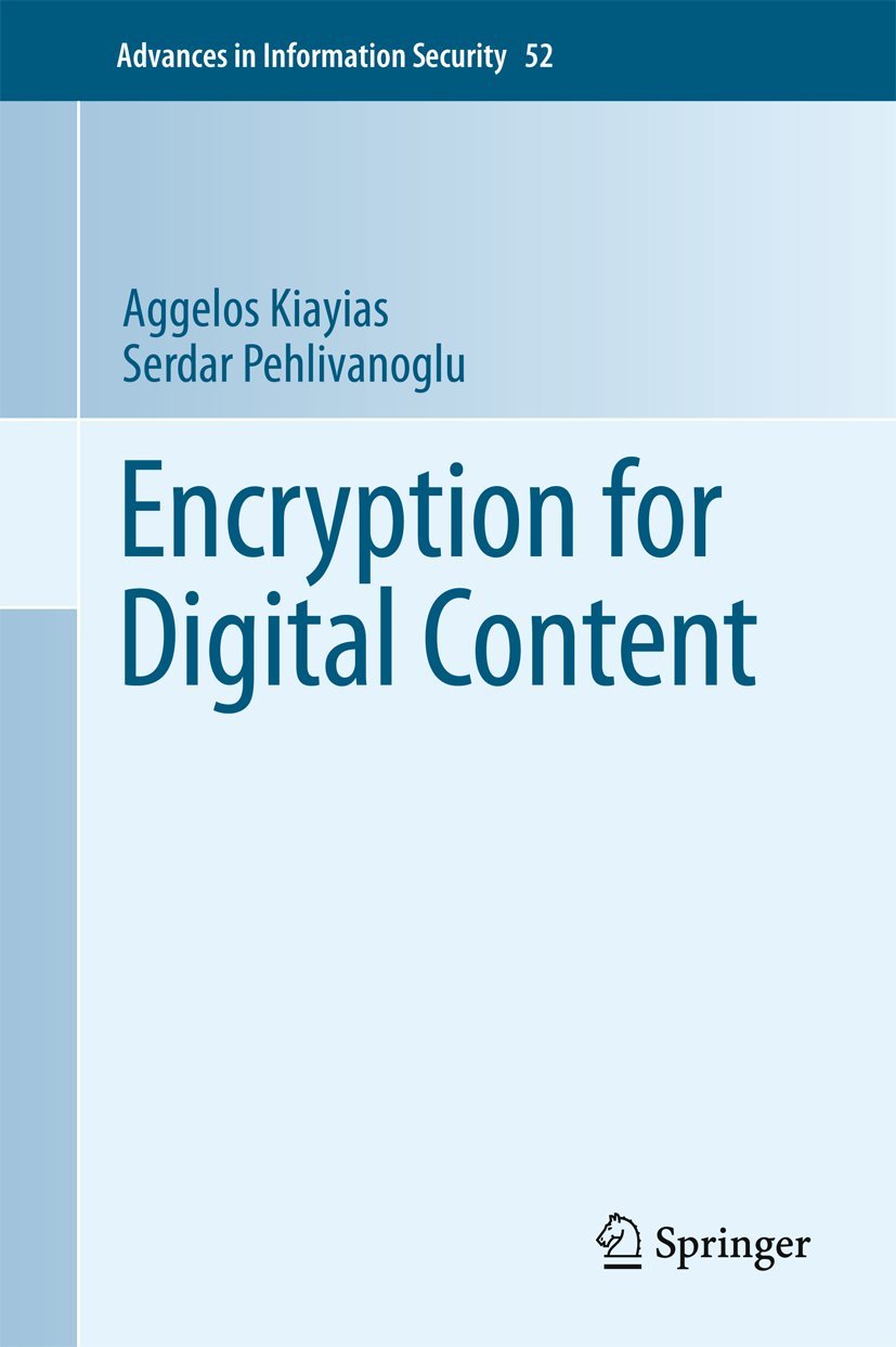 Encryption for Digital Content (Advances in Information Security, 52),Used