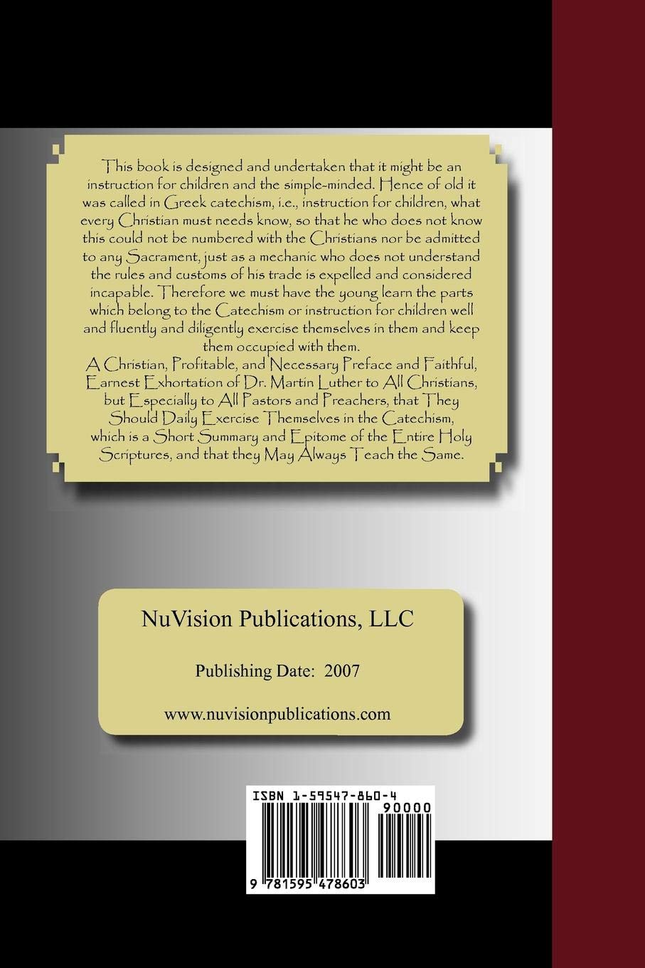 Martin Luther's Large & Small Catechism,New
