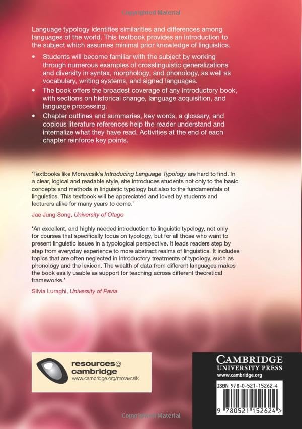 Introducing Language Typology (Cambridge Introductions To Language And Linguistics),Used
