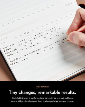 Baronfig Clear Habit Journal: Build Better Habits To Reach Your Goals (Plus, 7 X 10,Used