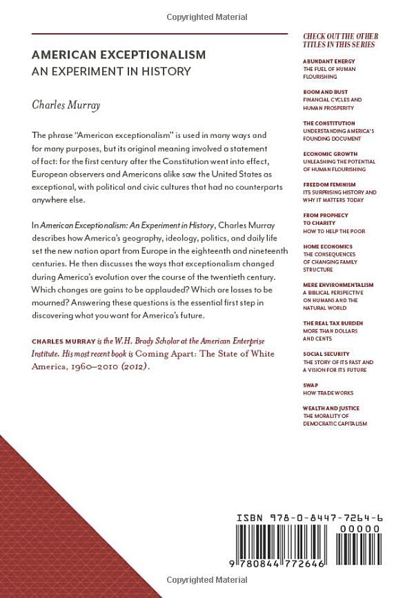 American Exceptionalism: An Experiment In History (Values And Capitalism),New