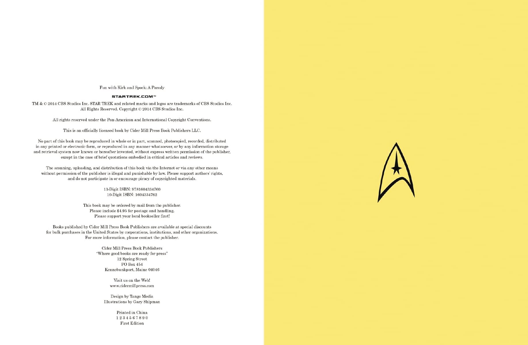 Fun with Kirk and Spock: Watch Kirk and Spock Go Boldly Where No Parody has Gone Before! (Star Trek Gifts, Book for Trekkies, Mo,Used