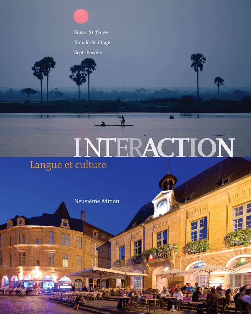 Student Activities Manual (cahier d'activites orales et ecrites) for St. Onge/St. Onge/Powers' Interaction: Langue et culture, 9,Used