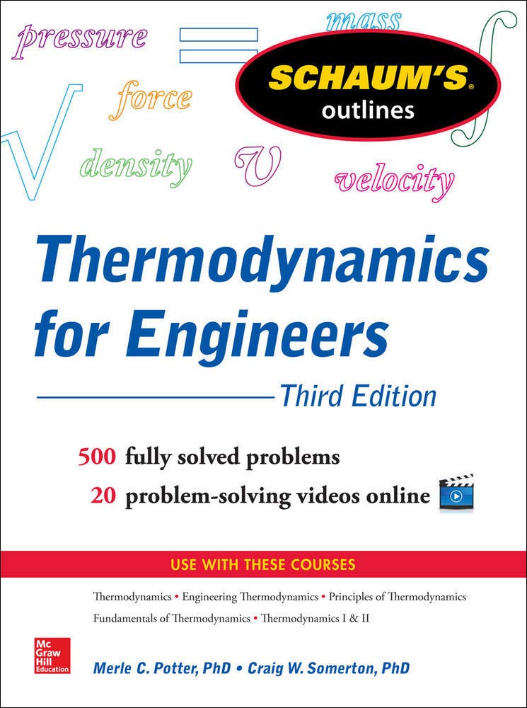 Schaums Outline of Thermodynamics for Engineers, 3rd Edition (Schaum's Outlines),Used