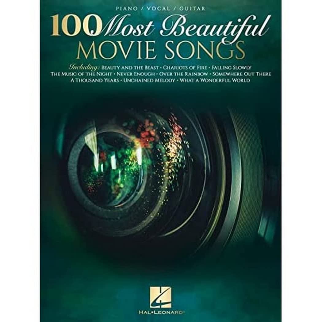100 Most Beautiful Movie Songs  Piano/Vocal/Guitar Songbook   Sheet Music for Iconic Film Themes  Easy Arrangements for All Skil,Used