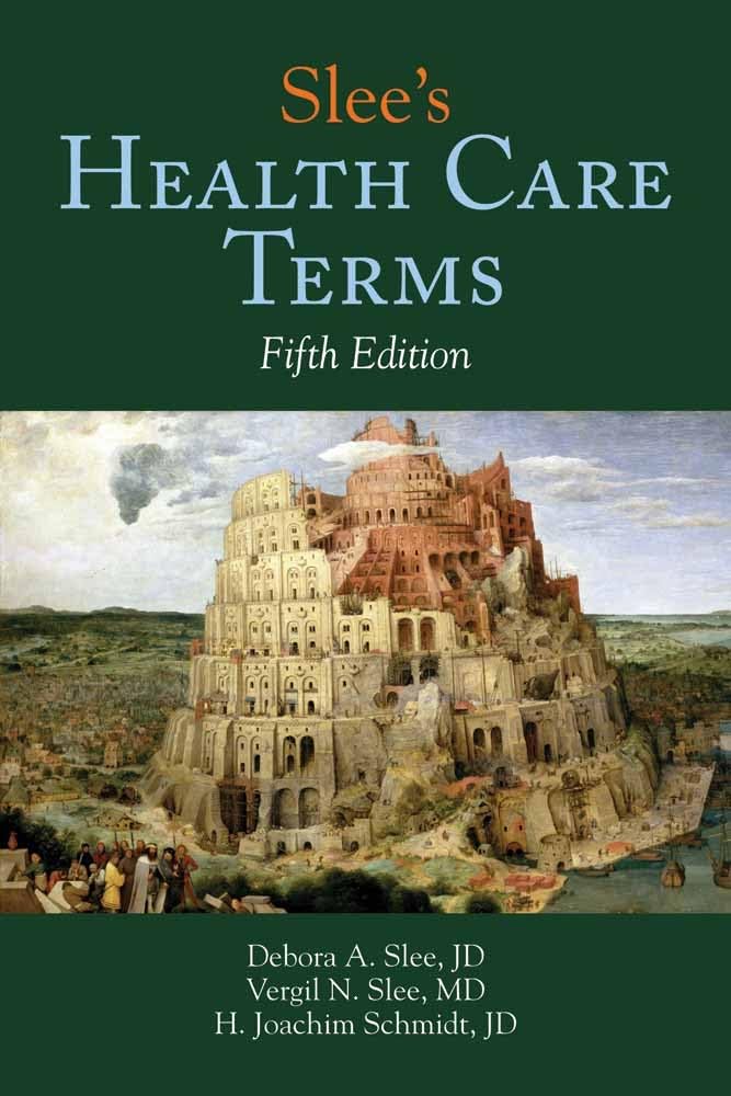 Slee's Health Care Terms,Used