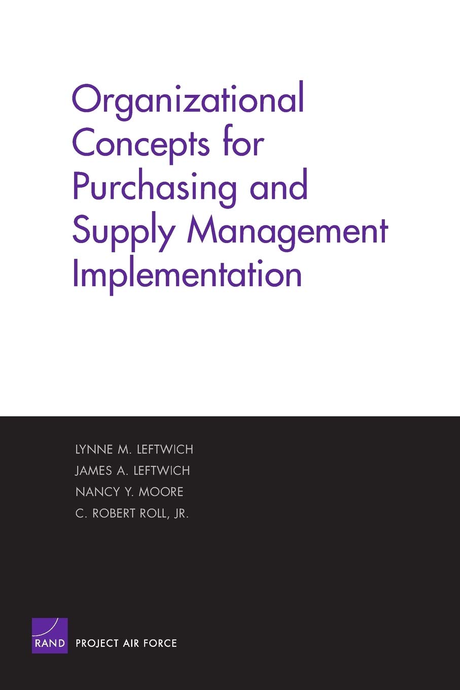 Organizational Concepts For Purchasing And Supply Management Implemantation,Used