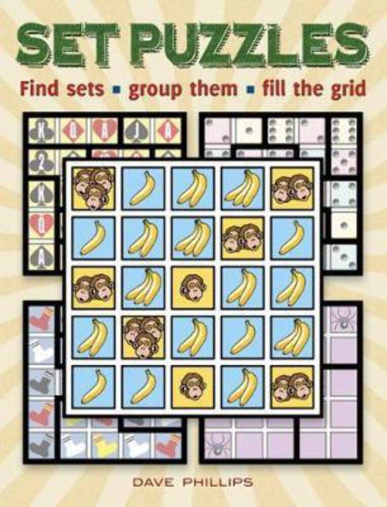 Set Puzzles: Find sets, group them, fill the grid,Used
