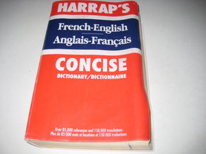 Harrap's concise FrenchEnglish dictionary: Dictionnaire anglaisfrancais,Used