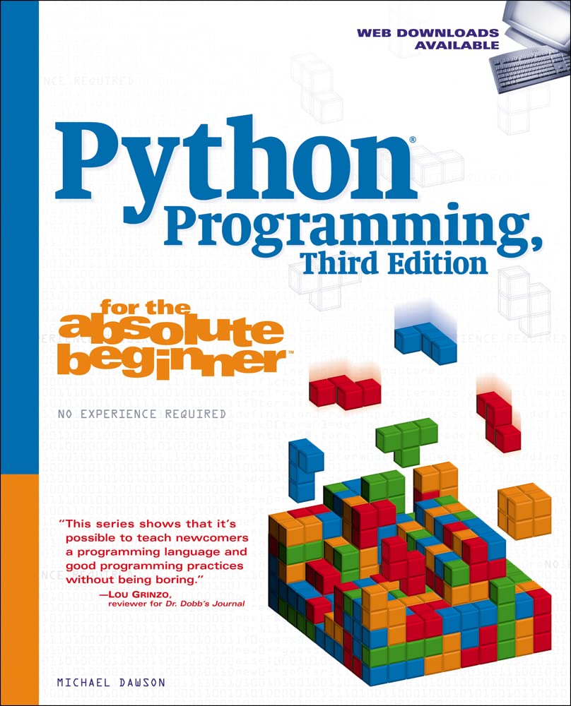 Python Programming for the Absolute Beginner, 3rd Edition,Used