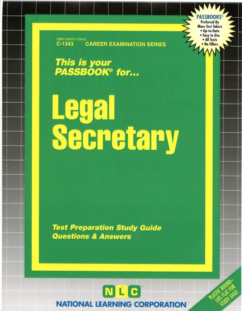 Legal Secretary (Career Examination Series),Used