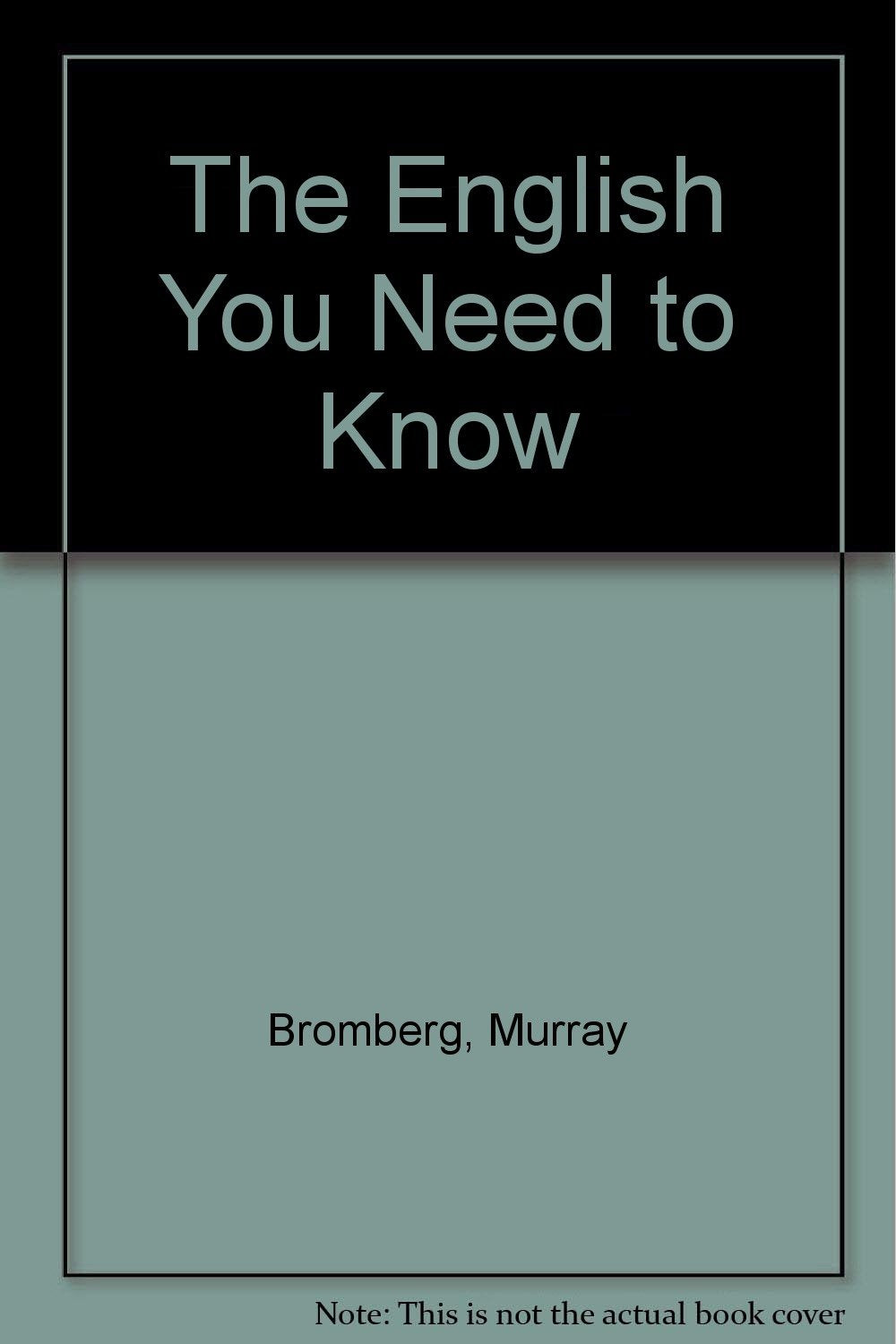 The English You Need to Know,Used