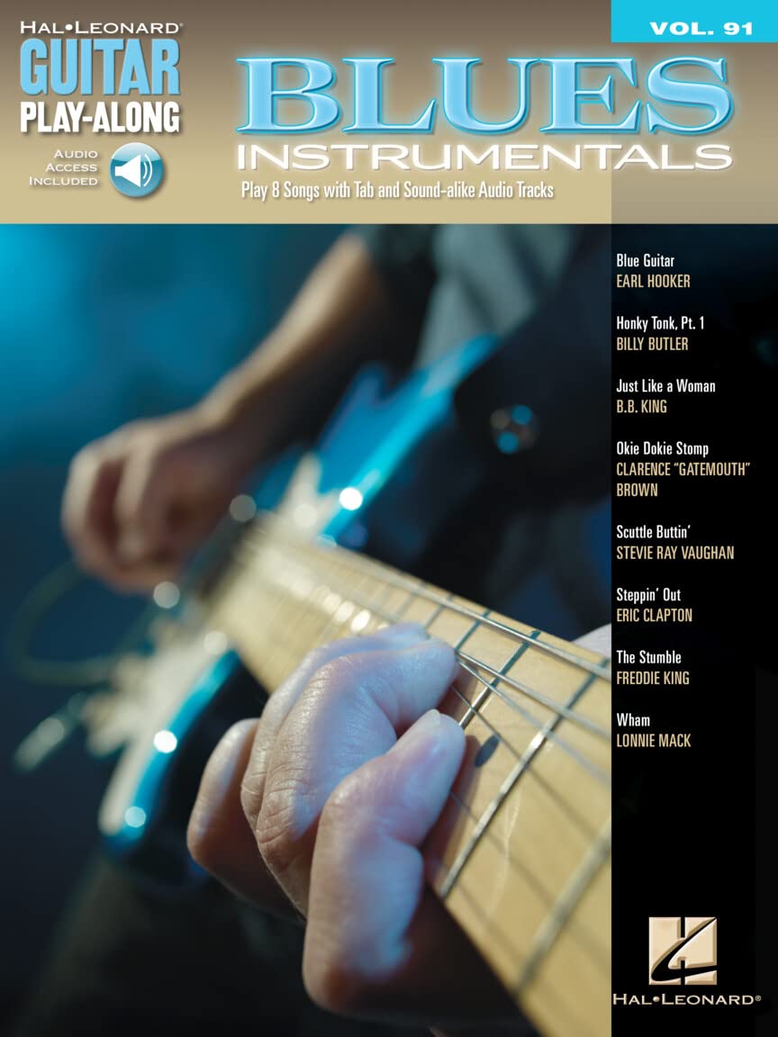 Blues Instrumentals: Guitar Playalong Volume 91 (Hal Leonard Guitar Playalong),Used
