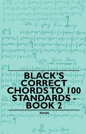 Black'S Correct Chords To 100 Standards  Book 2,Used