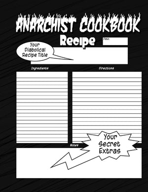 Anarchist Cookbook: The Anarchist Cookbook You Now Want!,New