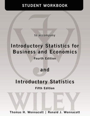 Student Workbook to accompany Introductory Statistics for Business and Economics, 4th Edition,Used