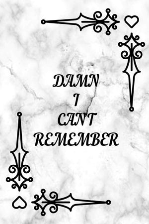 Damn I Can't Remember: Marbel Password Logbook To Protect Username And Passwords Password Keeper Book Website Login Reminder & O,Used