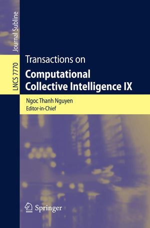 Transactions on Computational Collective Intelligence IX (Lecture Notes in Computer Science, 7770),Used