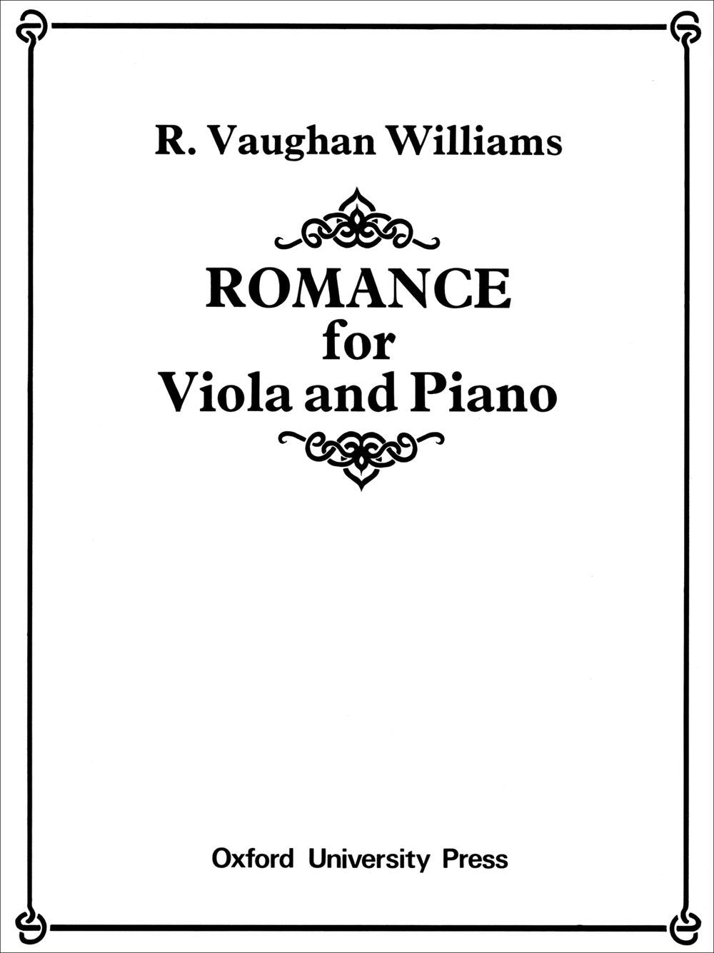 Romance for Viola and Piano,New