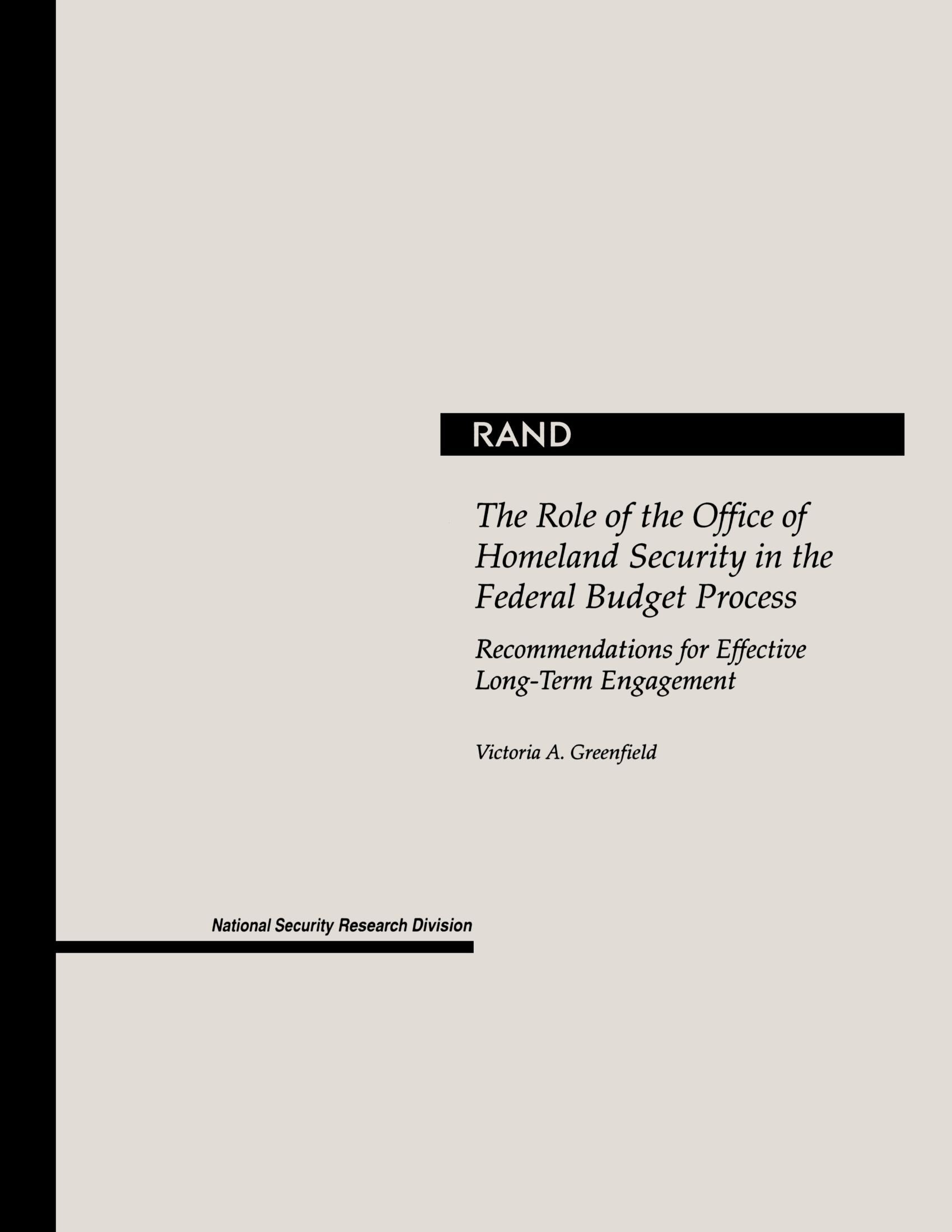 Role Of Office Homeland Secur,Used