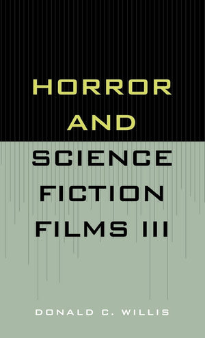 Horror And Science Fiction Films Iii (19811983),Used