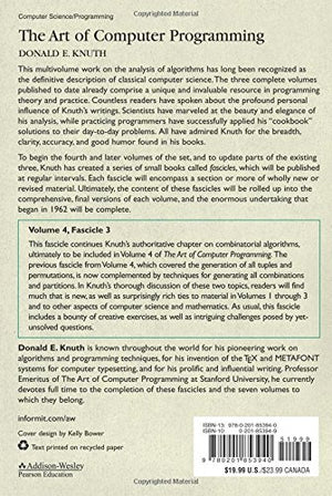 The Art Of Computer Programming, Volume 4, Fascicle 3: Generating All Combinations And Partitions,Used