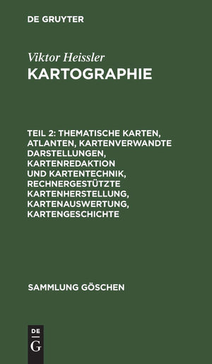 Thematische Karten, Atlanten, kartenverwandte Darstellungen, Kartenredaktion und Kartentechnik, rechnergesttzte Kartenherstellun,Used