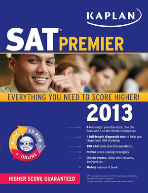 Kaplan Sat 2013 Premier With Cdrom,Used