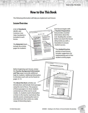 Getting to the Roots of Social Studies Vocabulary Levels 68 (Getting to the Roots of ContentArea Vocabulary),Used