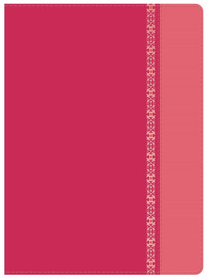 RVR 1960 Biblia de Estudio Holman, fucsia/rosado con filigrana smil piel (Spanish Edition)