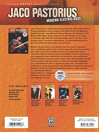 Jaco Pastorius  Modern Electric Bass: Book, Dvd & Online Video (Alfred'S Artist Series)