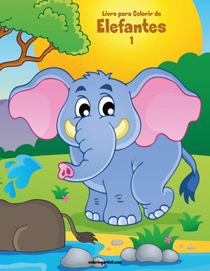 Livro para Colorir de Elefantes 1 (Portuguese Edition),Used