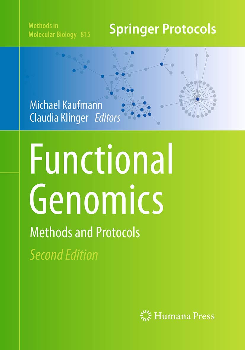 Functional Genomics: Methods and Protocols (Methods in Molecular Biology, 815),Used