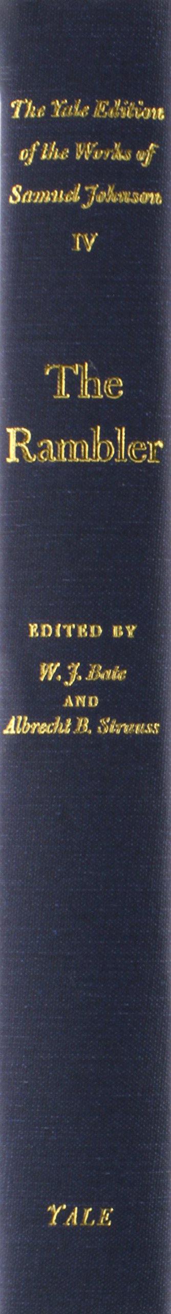 The Works of Samuel Johnson, Vols 35: The Rambler (The Yale Edition of the Works of Samuel Johnson),Used