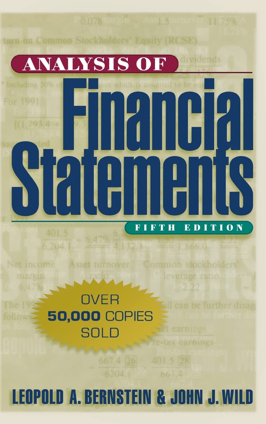 Analysis Of Financial Statements