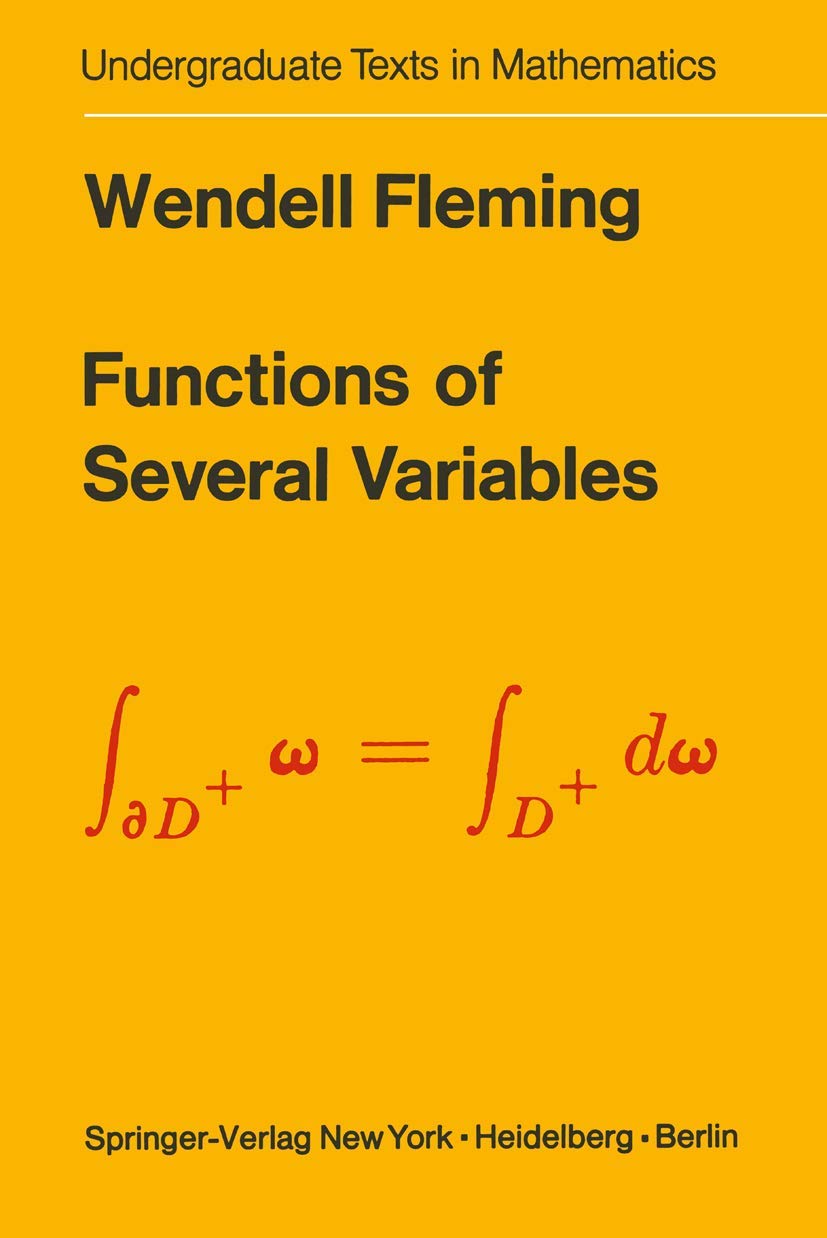 Functions of Several Variables (Undergraduate Texts in Mathematics),Used