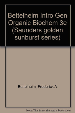 INTRO GEN ORGANIC/BIOCHEM 3E,Used