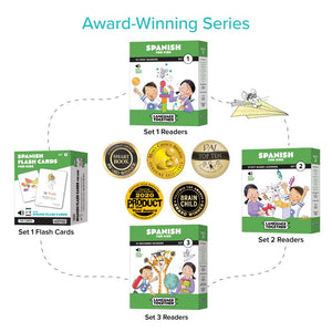 Spanish For Kids Set 2: 10 Beginner Spanish Reading Books For Kids With Online Audio And 100 More First Words: Learning Spanish ,New