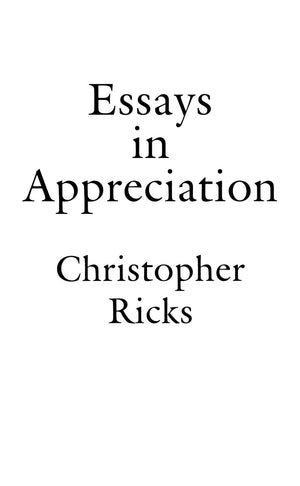 Essays in Appreciation,Used