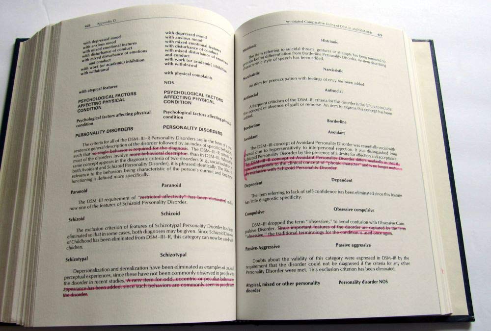 Apa Dsm 3R: Diagnostic Statistical Manual Revised