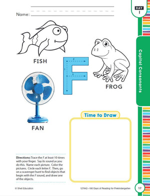 180 Days: Reading for PreKindergarten Practice Workbook for Classroom and Home, Cool and Fun Practice Created by Teachers (180 ,Used