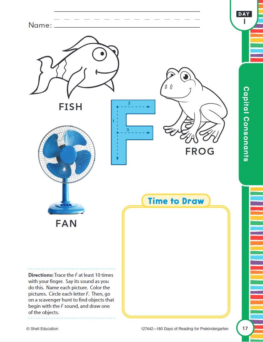 180 Days: Reading for PreKindergarten Practice Workbook for Classroom and Home, Cool and Fun Practice Created by Teachers (180 ,Used