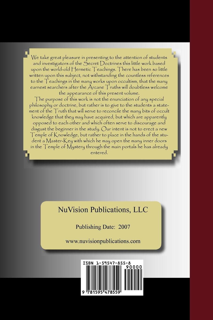The Kybalion  A Study of The Hermetic Philosophy of Ancient Egypt and Greece,Used