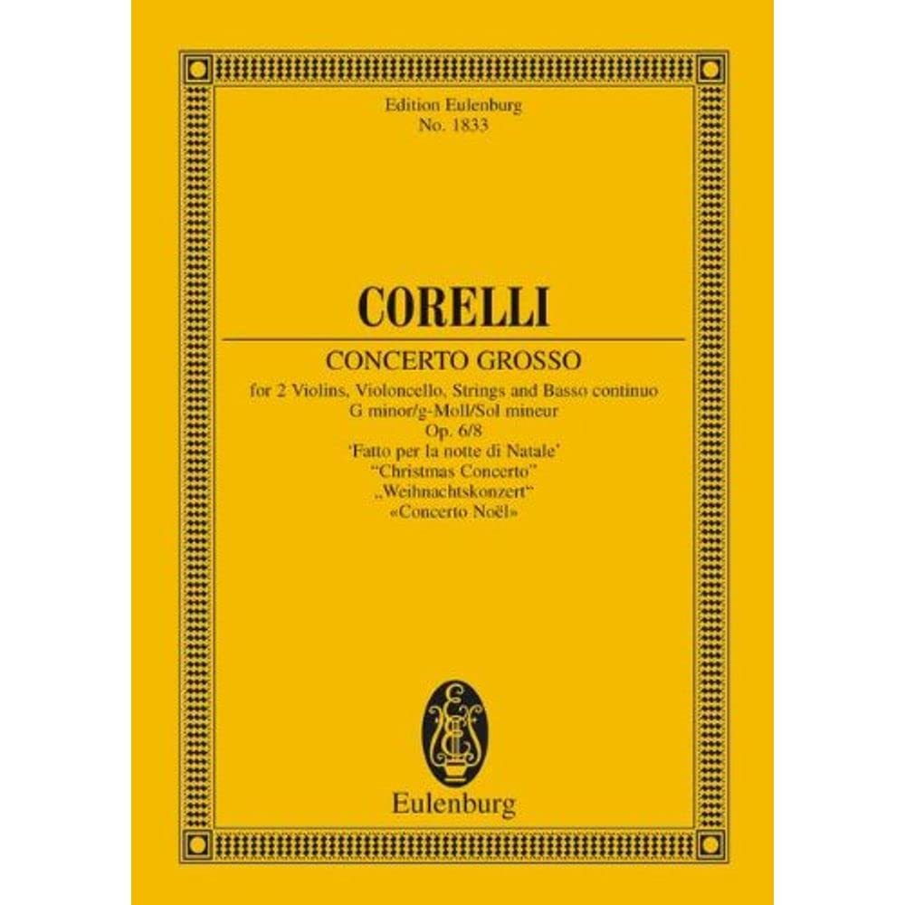 Concerto Grosso Op.6/8 Study Score,Used