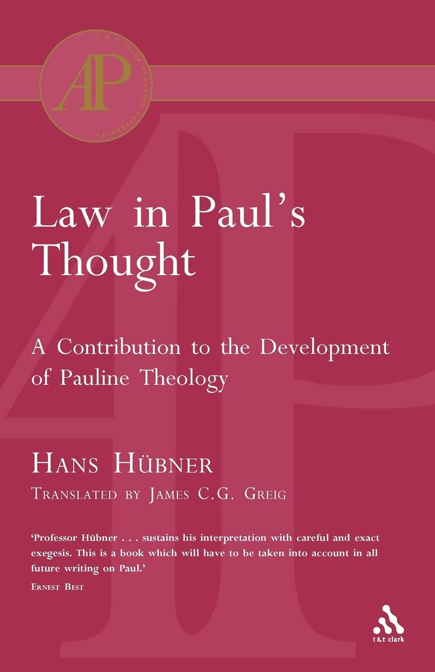 Law in Paul's Thought (Academic Paperback),Used
