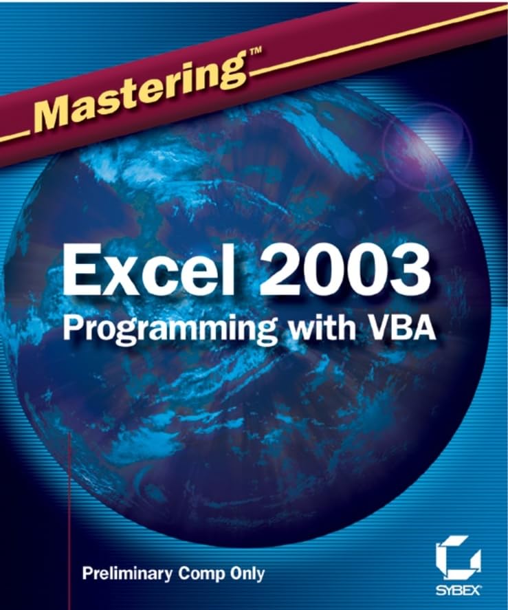 Mastering Excel 2003 Programming with VBA,Used