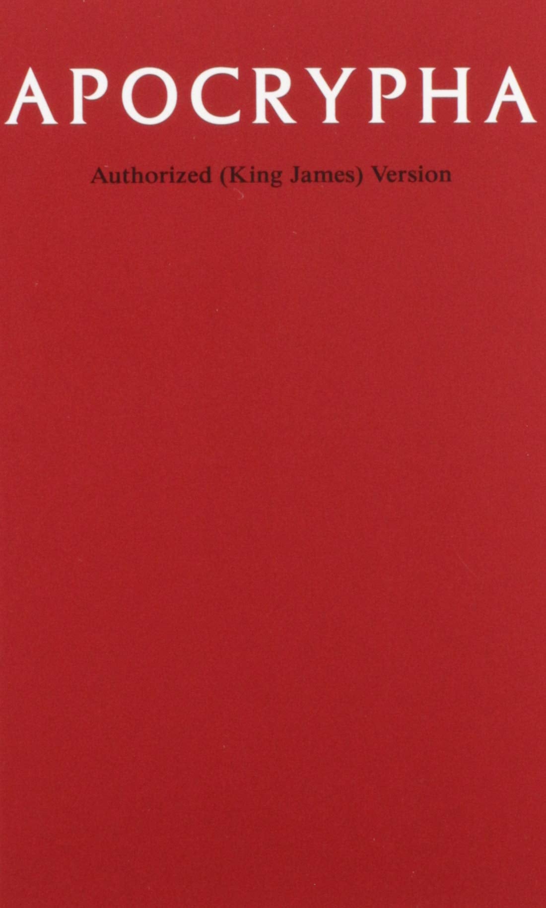 Apocrypha, King James Version,Used